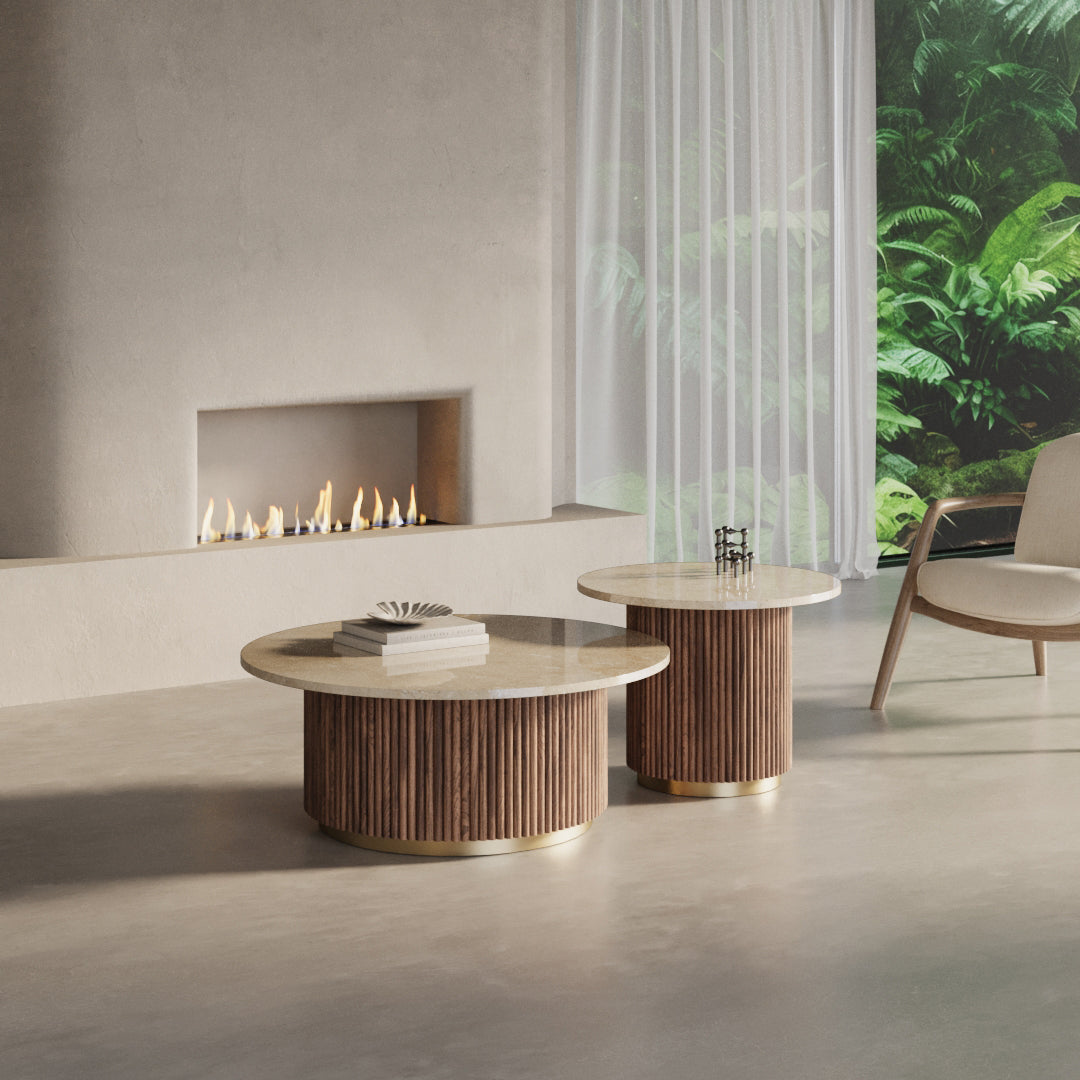 Golden Victoria Marmor Couchtische – MAGNA Atelier