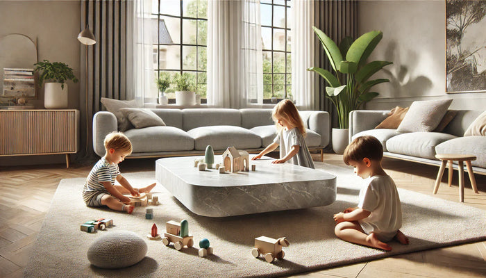 Kindersicher Marmortisch