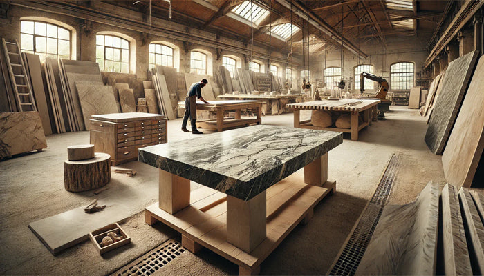 Marble tables "Made in Germany" - A return to locality 