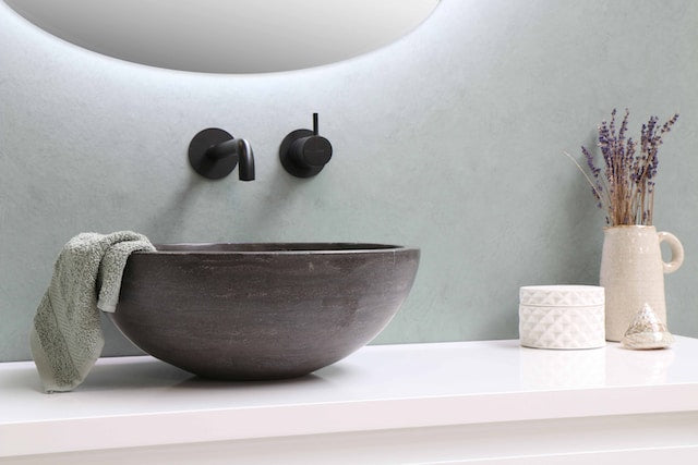 Natural stone sink - Transform the bathroom into a spa