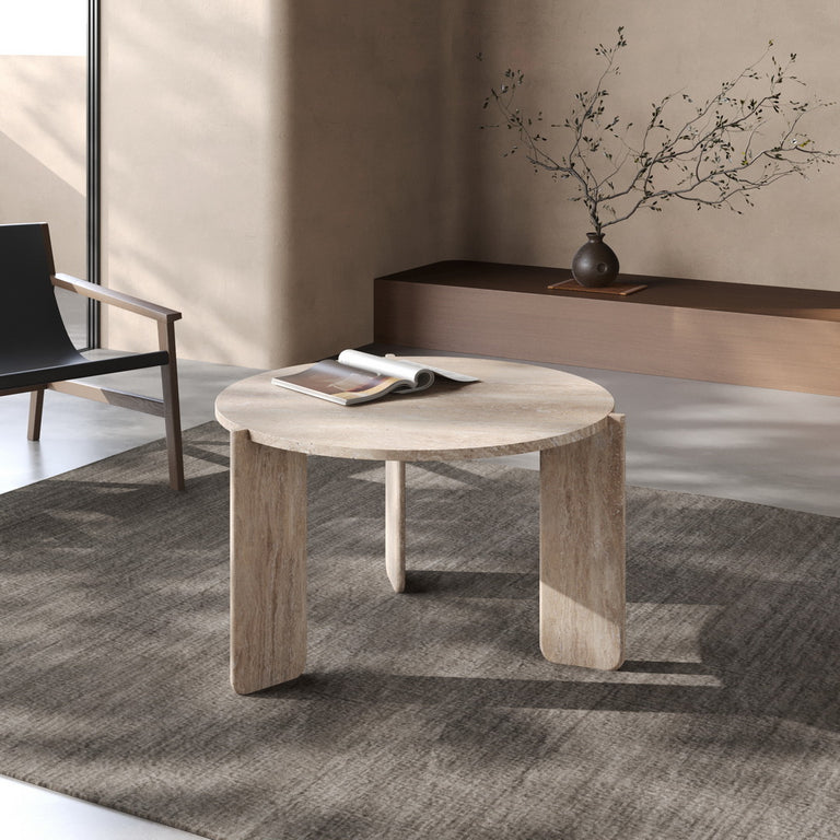 Lade das Bild in den Galerie-Viewer, Auvergne Travertin Couchtisch
