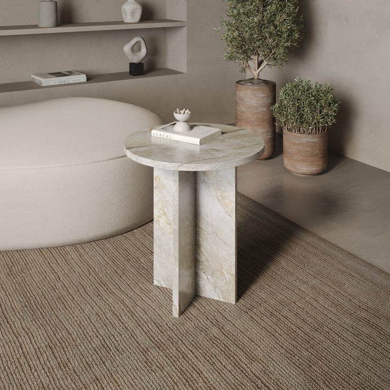 Lade das Bild in den Galerie-Viewer, Lugano Marmor Beistelltisch
