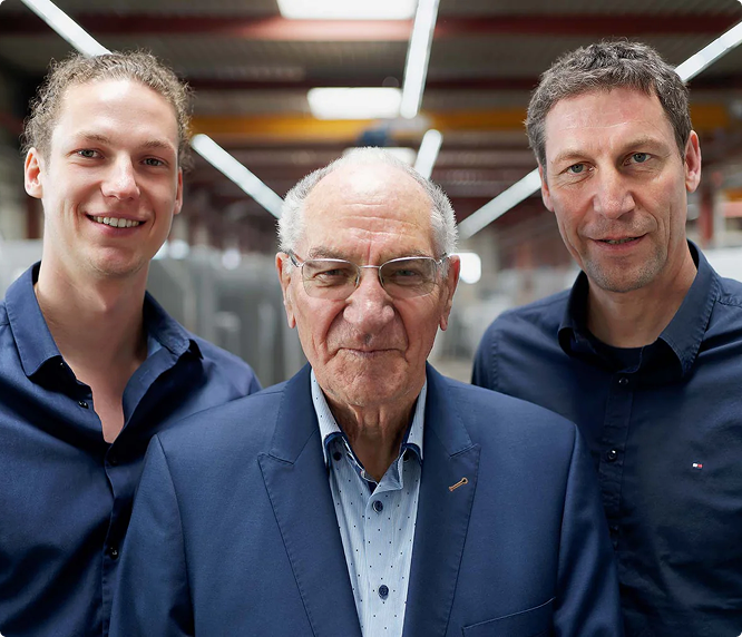 Drei Generationen der Familie Thumm