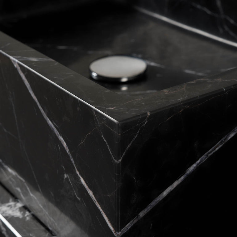 Lade das Bild in den Galerie-Viewer, Lago Nero Marmor Waschbecken
