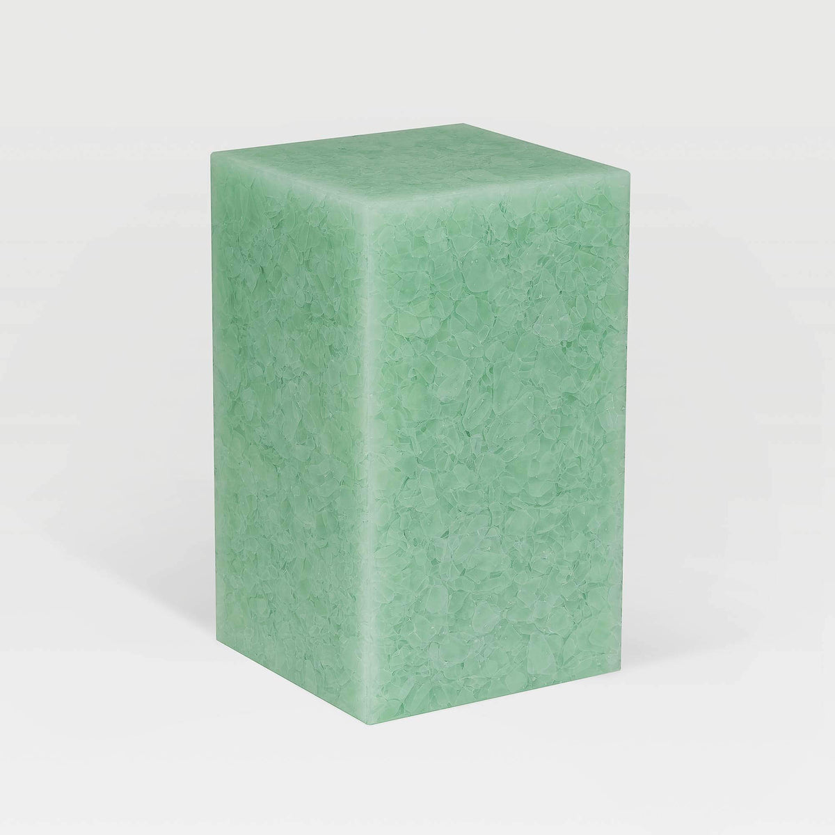 New York glass ceramic side table