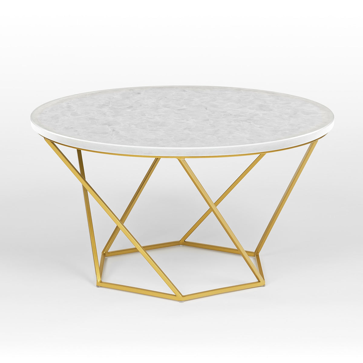 Venice glass ceramic coffee table