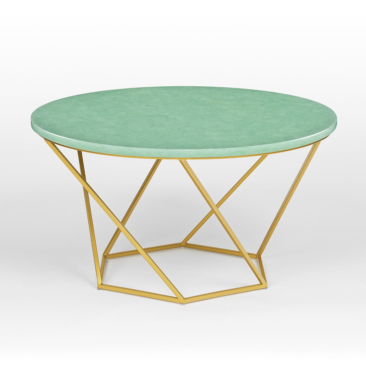 Venice glass ceramic coffee table