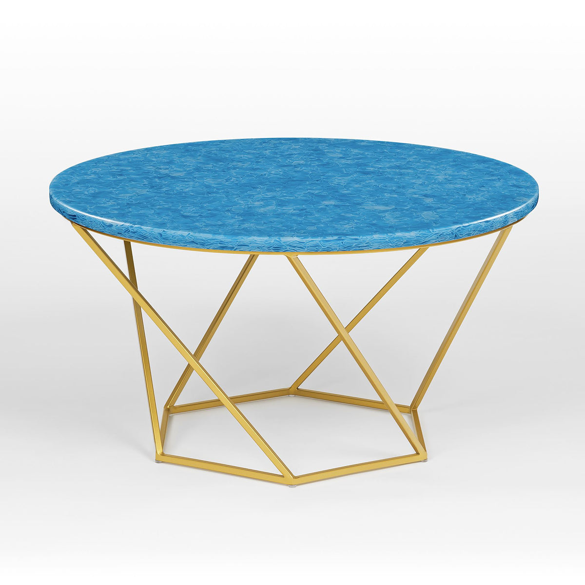 Venice glass ceramic coffee table