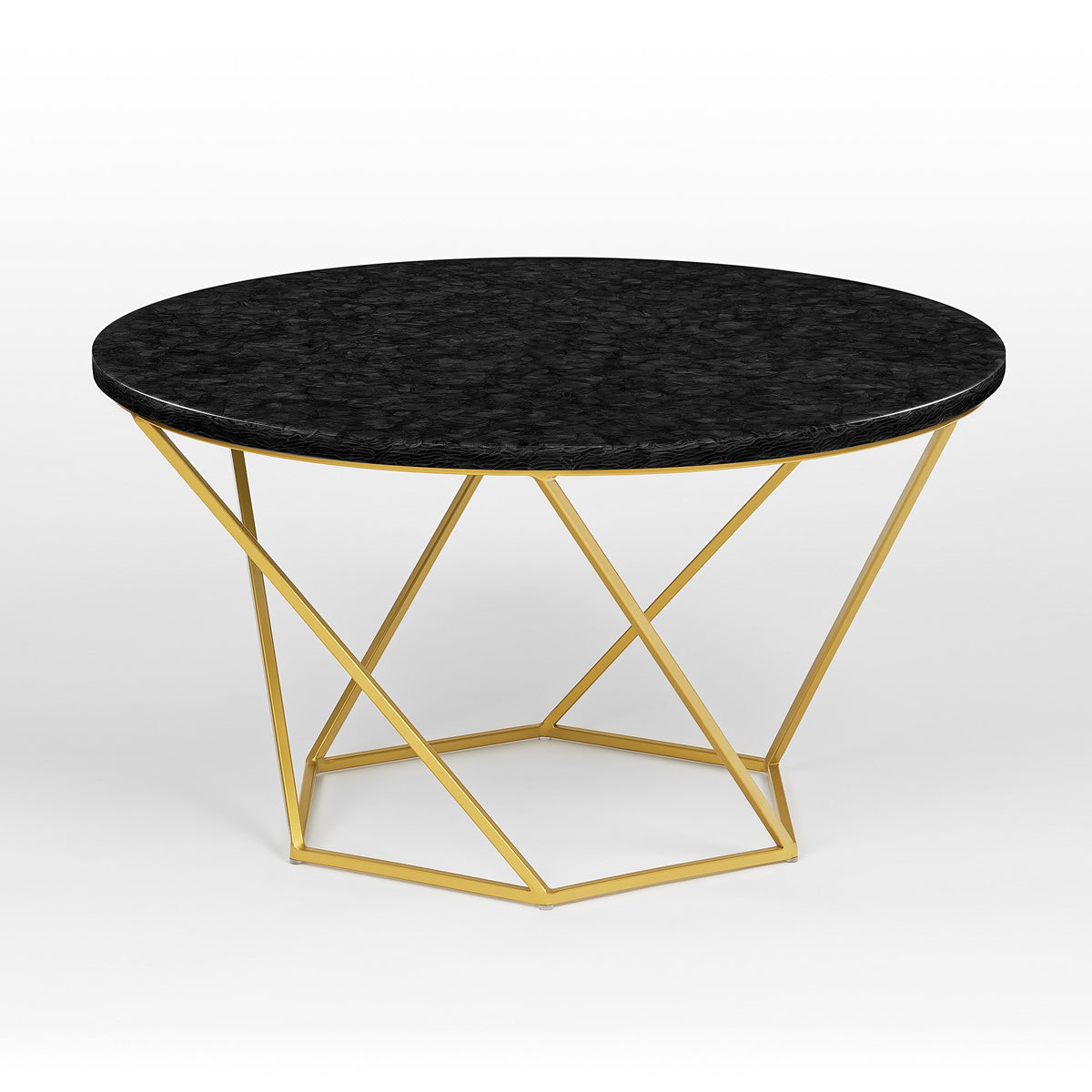 Venice glass ceramic coffee table
