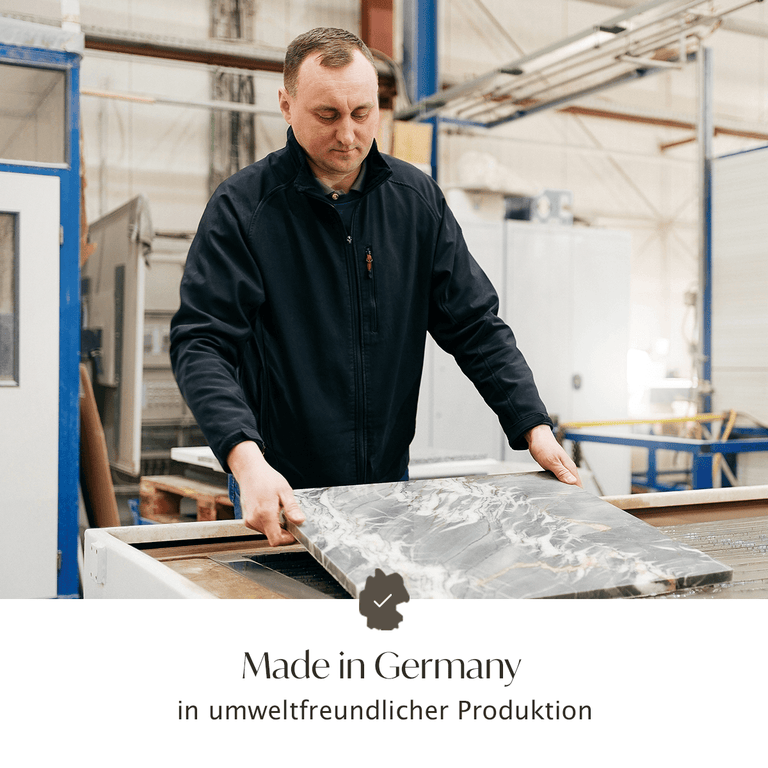 Lade das Bild in den Galerie-Viewer, Tischplatte eckig Marmor
