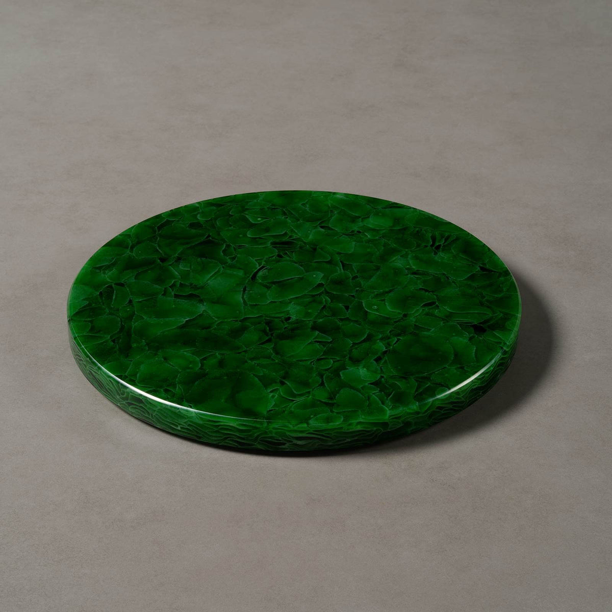 Chefchaouen glass ceramic cheese plate