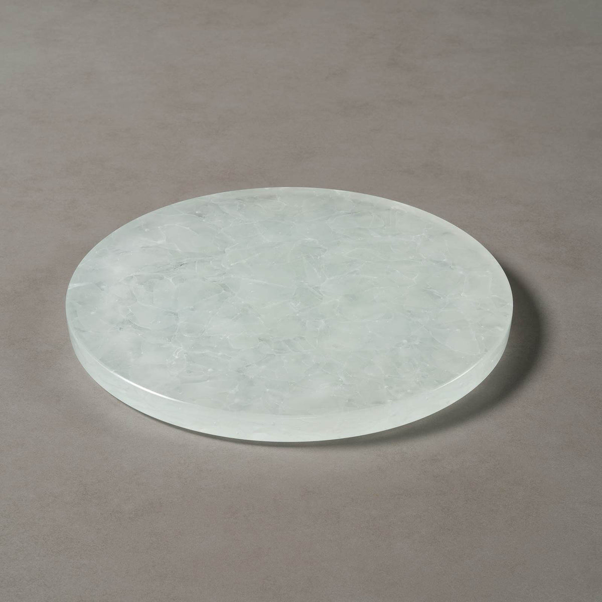 Chefchaouen glass ceramic cheese plate