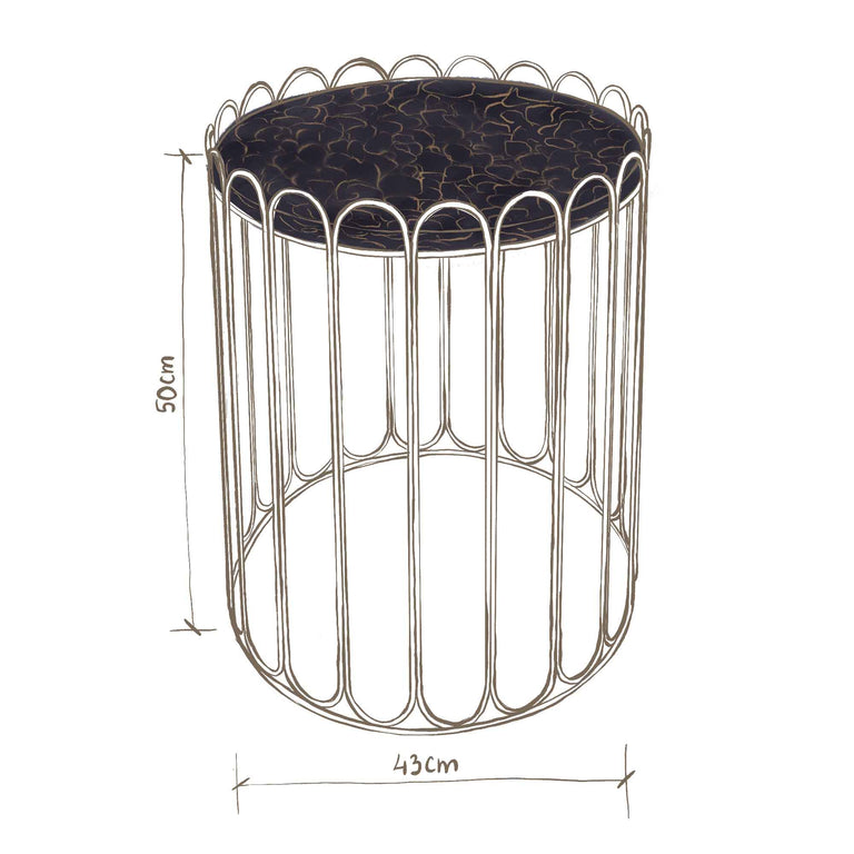 Lade das Bild in den Galerie-Viewer, London Marmor Beistelltisch
